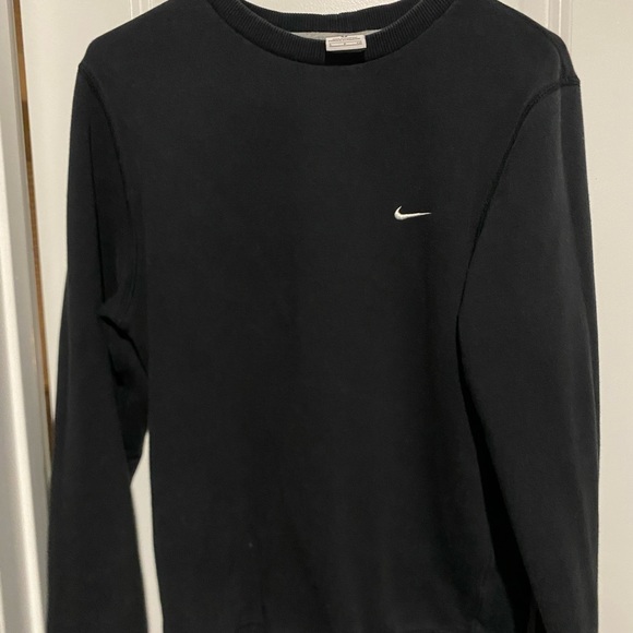 VINTAGE Men’s Nike Crew Neck Sweater Black Small - Picture 1 of 1